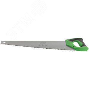 Ножовка по дереву, крупный каленый зуб 5 TPI, 2D заточка, пластиковая прорезиненная ручка 500 мм - фото 5