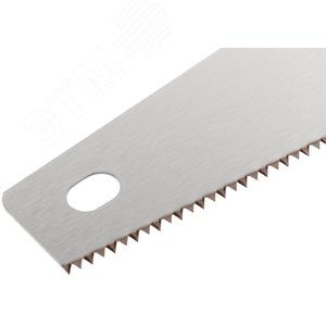 Ножовка по дереву, средний каленый зуб 7 ТPI, 2D заточка, пластиковая прорезиненная ручка 450 мм - фото 6