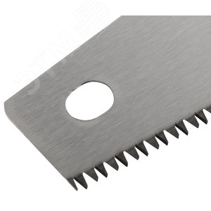 Ножовка по дереву, средний каленый зуб 7 ТPI, 3D заточка, пласт.прорезиненная ручка, Профи 450 мм - фото 4