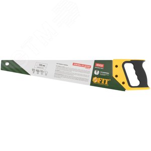 Ножовка по дереву, средний каленый зуб 7 ТPI, 3D заточка, пласт.прорезиненная ручка, Профи 500 мм - фото 3