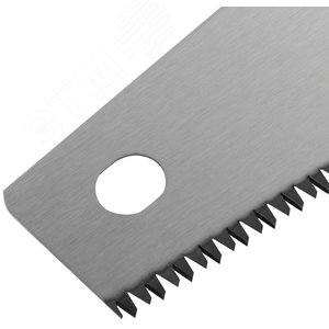 Ножовка по дереву, средний каленый зуб 7 ТPI, 3D заточка, пласт.прорезиненная ручка, Профи 500 мм - фото 2