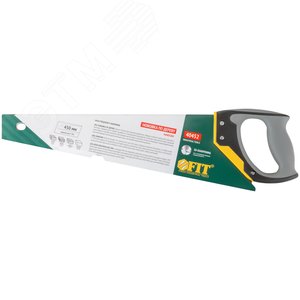 Ножовка по дереву, средний каленый зуб 7 ТPI, 3D заточка, 3К пласт.прорезиненная ручка, Профи 450 мм - фото 3