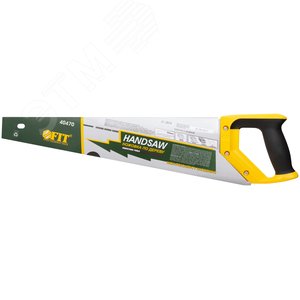 Ножовка по дереву, крупный кален.зуб 5 ТPI с запилом 7 ТPI, 2D заточка, пласт.прорезинен.ручка 500 мм - фото 2