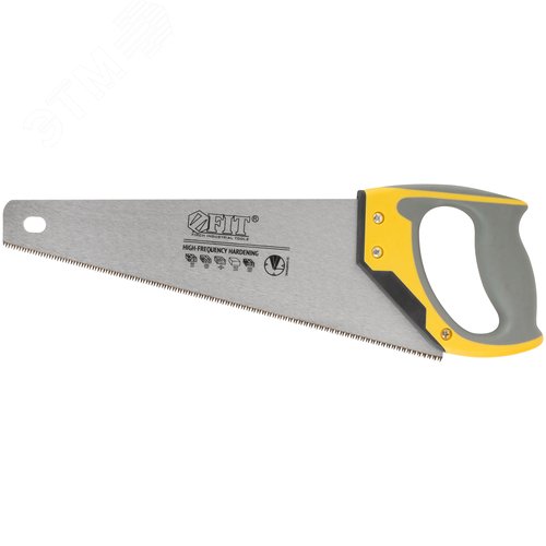 Изображение товара Ножовка по дереву Профи (3D-заточка.,каленая), дерев.ручка с резиновой вст., 400 мм (шт)