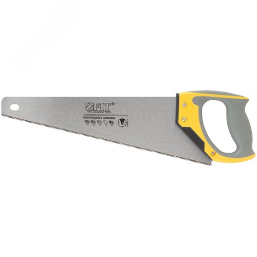 Изображение товара Ножовка по дереву Профи (3D-заточка.,каленая), дерев.ручка с резиновой вст., 450 мм (шт)