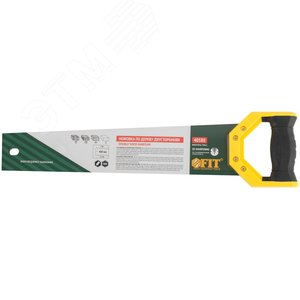 Ножовка по дереву двусторонняя, каленый средний/мелкий зуб 7 TPI /11 ТPI, 400 мм - фото 3