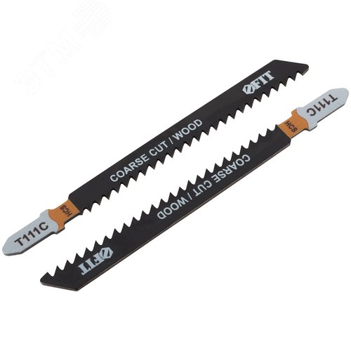 Полотна по дереву, HCS, разведенные, фрезерованные зубья, 100/74/3 мм (Т111С), 2 шт. - фото 2