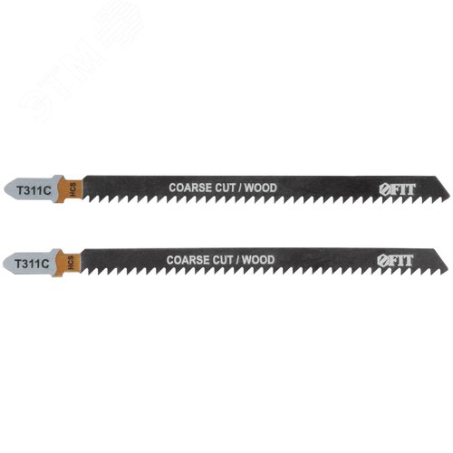 Полотна по дереву, HCS, разведенные, фрезерованные зубья, 126/100/2,5 мм (Т311С), 2 шт. - фото 1