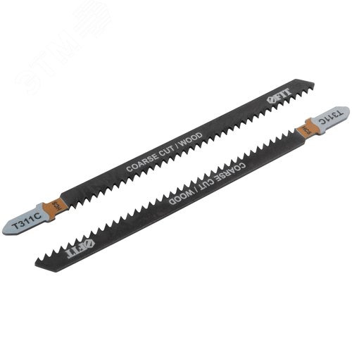 Полотна по дереву, HCS, разведенные, фрезерованные зубья, 126/100/2,5 мм (Т311С), 2 шт. - фото 2