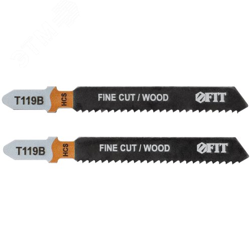 Полотна по дереву, HCS, фрезерованные, волнистые зубья, 91/67/2 мм (Т119В), 2 шт. - фото 1