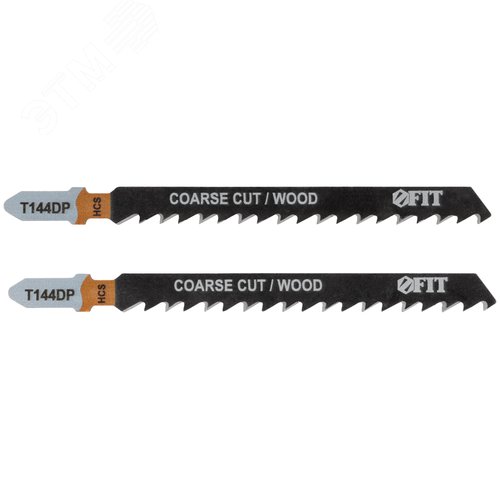 Полотна по дереву, HCS, разведенные, шлифованные зубья 100/74/4 мм (T144DP), 2 шт. - фото 1