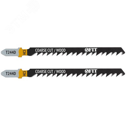 Полотна по дереву, HCS, разведенные, шлифованные зубья 100/74/4,2 мм (T244D), 2 шт. - фото 1