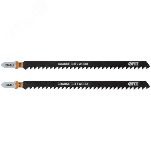 Полотна по дереву, HCS, разведенные, шлифованные зубья 151/126/4 мм (T344D), 2 шт. - фото 1