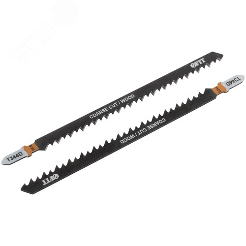 Полотна по дереву, HCS, разведенные, шлифованные зубья 151/126/4 мм (T344D), 2 шт. - фото 2