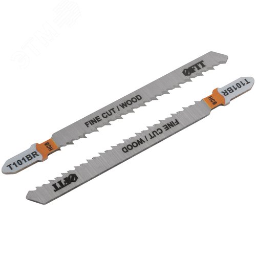 Полотна по дереву, HCS, шлифованные под свободным углом, реверсивные зубья, 100/74/2,5 мм (T101BR), 2 шт. - фото 2