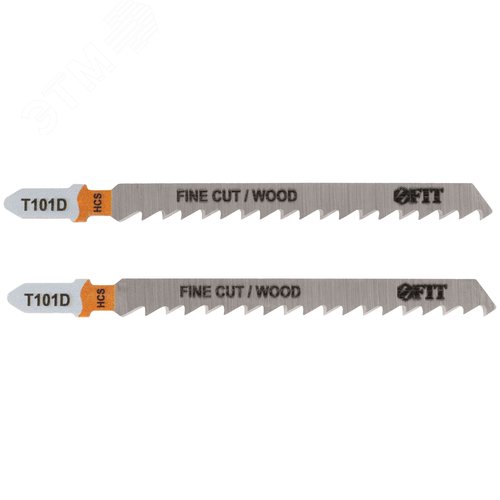 Полотна по дереву, HCS, шлифованные под свободным углом зубья, 100/74/4 мм (T101D), 2 шт. - фото 1