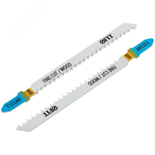 Полотна по дереву, Bimetal, остроконечные зубья, 100/77/1,8 мм, T101AIF, 2 шт. - фото 2