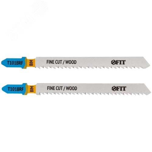 Изображение товара Полотна по дереву, Bimetal, шлифованные под свободным углом, реверс. зубья, 100/74/2,5 мм (T101BRF), 2 шт. (шт)