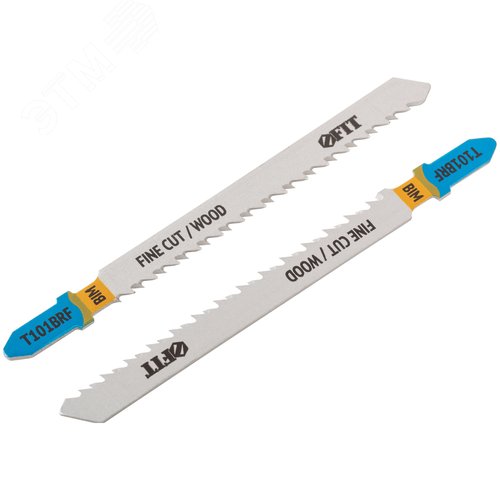 Полотна по дереву, Bimetal, шлифованные под свободным углом, реверс. зубья, 100/74/2,5 мм (T101BRF), 2 шт. - фото 2