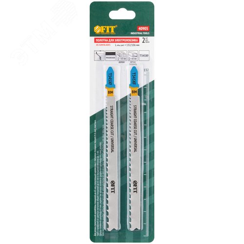 Полотна по дереву, металлу, пластмассе, Bimetal, фрезерованные зубья, 132/106 мм, перемен. шаг (T345XF), 2 шт. - фото 3