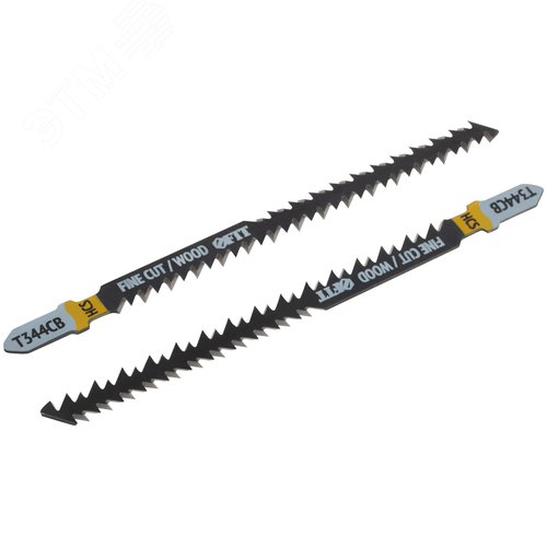 Полотна по дереву двусторонние, HCS, шлифованные под свободным углом зубья, 116/90 мм, T344CB, 2 шт. - фото 2