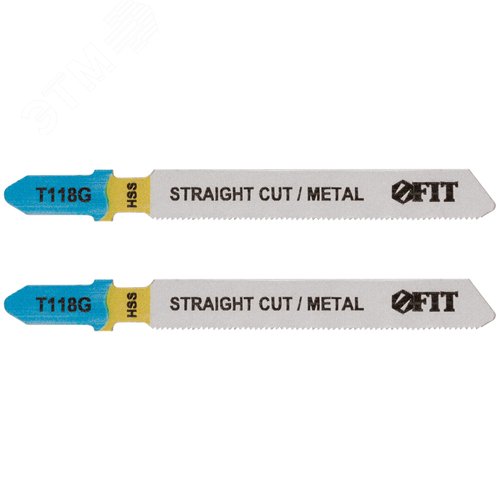 Полотна по металлу, HSS, фрезерованные, волнистые зубья, 76/51/0,7 мм (Т118G), 2 шт. - фото 1