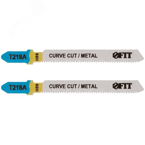 Изображение товара Полотна по металлу, HSS, фрезерованные, волнистые зубья, 76/51/1,1 мм (T218A), 2 шт. (шт)
