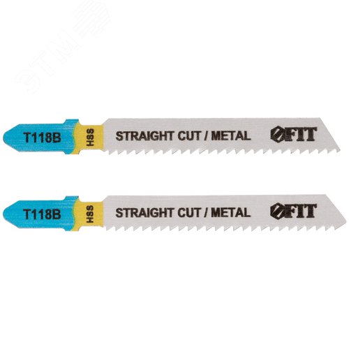 Полотна по металлу, HSS, фрезерованные, волнистые зубья, 76/51/2 мм (T118B), 2 шт. - фото 1