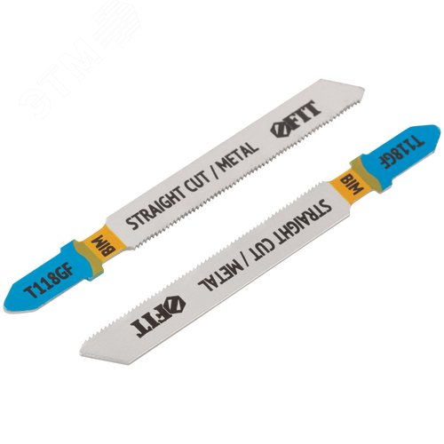 Полотна по металлу, Bimetal, фрезерованные, волнистые зубья, 76/51/0,8 мм (T118GF), 2 шт. - фото 2