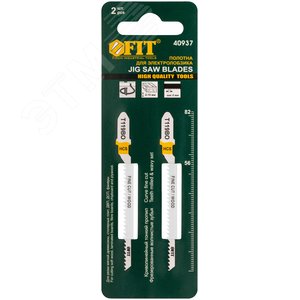 Полотна по дереву, HCS, фрезерованные, волнистые зубья, 82/56/2 мм (Т119ВО), 2 шт - фото 3