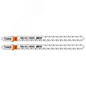 Полотна по дереву двусторонние, HCS, шлифованные под свободным углом зубья, 116/90 мм (T344CB), 2 шт. - фото 1
