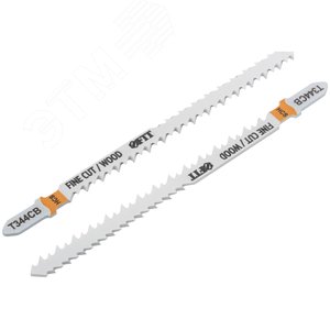 Полотна по дереву двусторонние, HCS, шлифованные под свободным углом зубья, 116/90 мм (T344CB), 2 шт. - фото 2