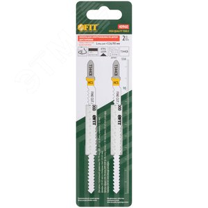 Полотна по дереву двусторонние, HCS, шлифованные под свободным углом зубья, 116/90 мм (T344CB), 2 шт. - фото 3