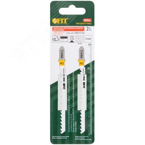 Полотна по дереву двусторонние, HCS, шлифованные под свободным углом зубья, 100/75 мм (T244DA), 2 шт. - фото 3