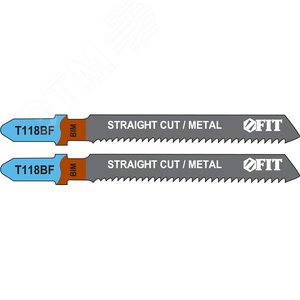 Полотна по металлу, Bimetal, фрезерованные, волнистые зубья, 76/51/2 мм (T118BF), 2 шт