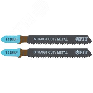 Полотна по металлу, Bimetal, фрезерованные, волнистые зубья, 76/51/2 мм (T118BF), 2 шт - фото 2