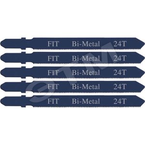 Полотна для э/лобзика по металлу Профи, европ.хвостовик, Bi-metal, 5 шт, 24 TPI (41120)
