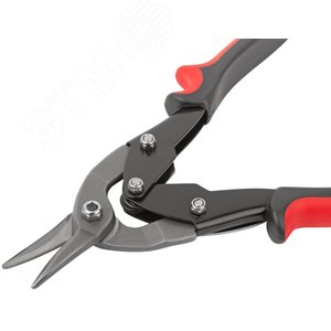 Ножницы по металлу усиленные CrV Профи, прорезиненные ручки, левые 250 мм - фото 5