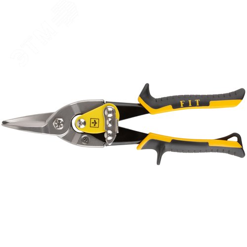 Изображение товара Ножницы по металлу усиленные CrMo Профи, прорезиненные ручки, прямые 250 мм (шт)