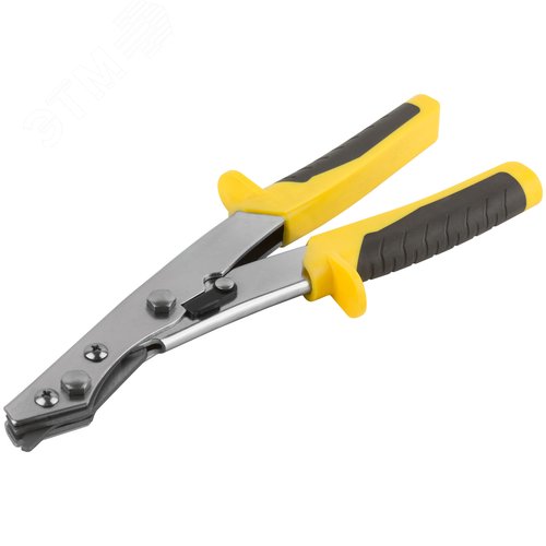 Ножницы по металлу просечные, усиленные лезвия, Профи, прорезиненные ручки 260 мм - фото 2