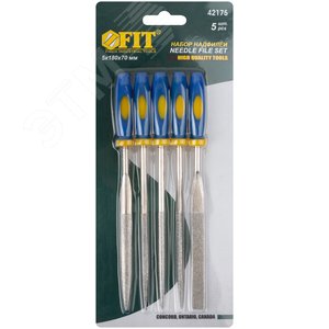 Надфили алмазные, мягкая ручка, 5х180х70 мм, набор5 шт - фото 3