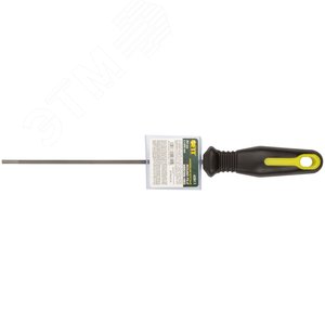 Напильник для заточки цепей бензопил круглый, с прорезиненной ручкой 200x4.0 мм - фото 3