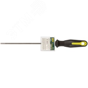 Напильник для заточки цепей бензопил круглый, с прорезиненной ручкой 200x4.8 мм - фото 3