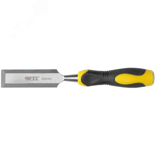 Стамеска Профи, двухцветная прорезиненная ручка 32 мм - фото 1