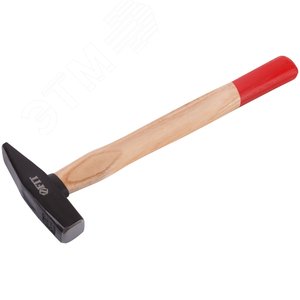 Молоток кованый, деревянная ручка 300 гр - фото 2