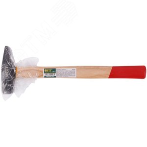 Молоток кованый, деревянная ручка 300 гр - фото 3