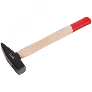 Молоток кованый, деревянная ручка 400 гр - фото 2