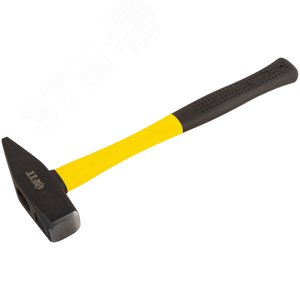 Молоток кованый, фиберглассовая ручка 1000 гр - фото 2