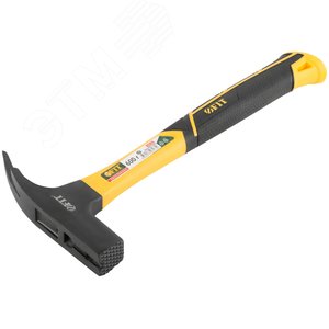 Молоток кровельщика, фиберглассовая усиленная ручка, Профи 600 гр. - фото 2