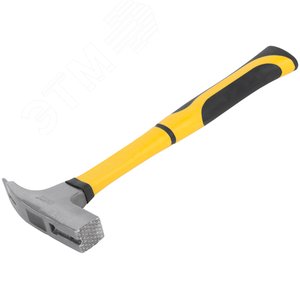 Молоток кровельщика кованый, фибергласовая усиленная прорезиненная ручка, 600 гр. - фото 2